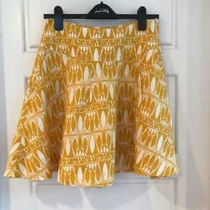 H&M Swing Skirt Linen Geometric